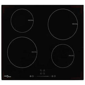 vidaXL Индукционен плот с 4 котлона, сензорен контрол, 7000 W