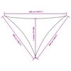 vidaXL Платно-сенник, Оксфорд плат, триъгълно, 5x5x6 м, теракота