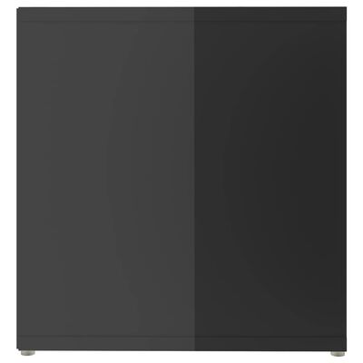 vidaXL ТВ шкафове, 2 бр, сив гланц, 142,5x35x36,5 см, ПДЧ