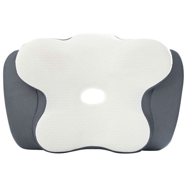 vidaXL Възглавница с възглавница Бяло 60 x 37 x 13 см Полиестер