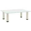 322759 vidaXL TV Stand Frosted 40x35x17 cm Tempered Glass