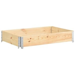 vidaXL Повдигната леха 80x120 см борово дърво масив
