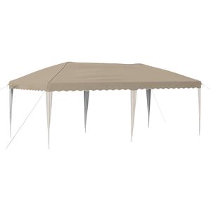 vidaXL Поп-ъп парти палатка 575 x 290 x 245 см Кремаво