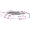 vidaXL Леглово дъно Кафяво 140 x 190 cm Борово дърво масив