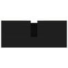 vidaXL Шкаф за баня, черен, 80x33x60 см, инженерно дърво