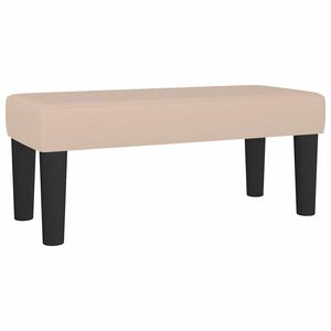 vidaXL Пейка, капучино, 70x30x30 см, изкуствена кожа