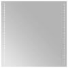 vidaXL LED огледало за баня Прозрачен 60 x 60 cm закалено стъкло