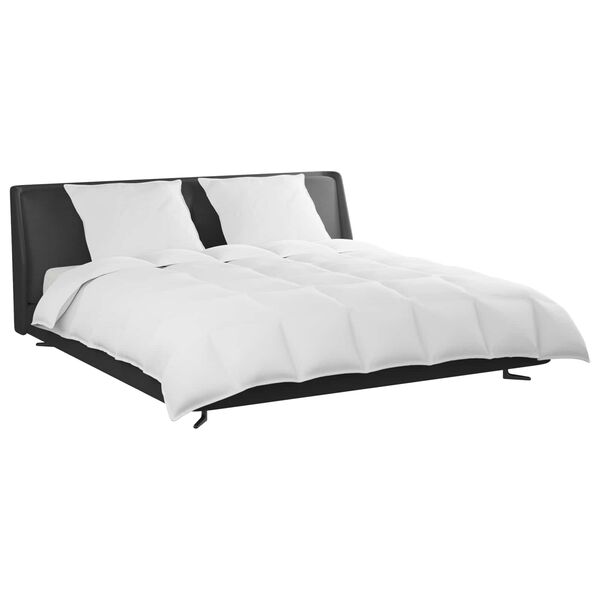 vidaXL Комплект завивки с възглавница 3 pcs Бяло Пухени пера