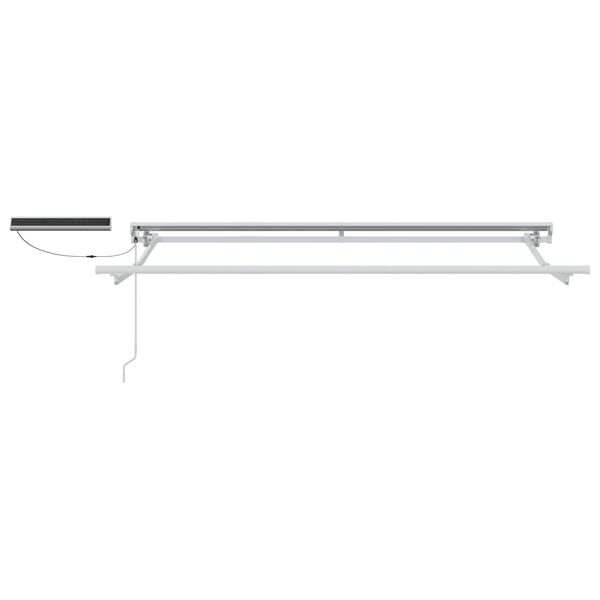 vidaXL Електрически разтегателен навес Антрацит и бяло 3,5 x 2 m