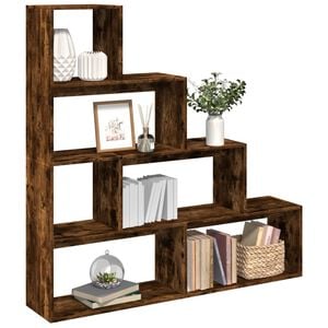 vidaXL Разделител за стая / библиотека 4 нива 143,5x29x143,5 см