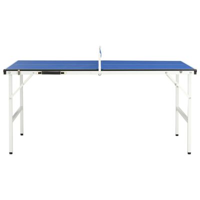 vidaXL Тенис маса с мрежа, 5 фута, 152x76x66 см, синя