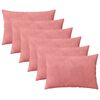 vidaXL Калъфка за възглавница 6 pcs HEERLEN Розово 40 x 60 cm Кадифе