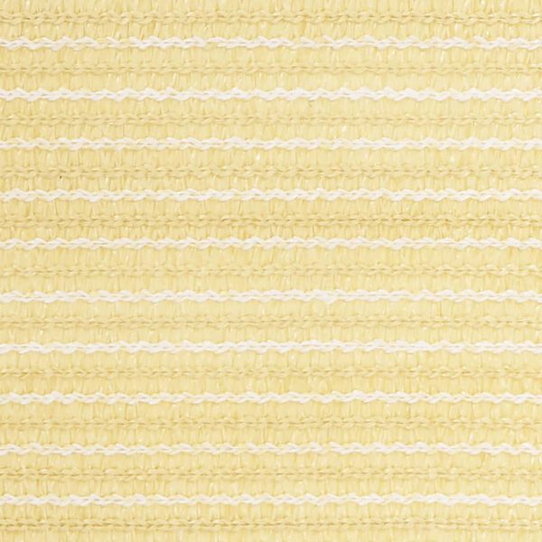 vidaXL Балконски параван, бежов, 90x400 см, HDPE