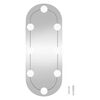 vidaXL Стенно огледало с LED лампи 20x50 см стъкло овално
