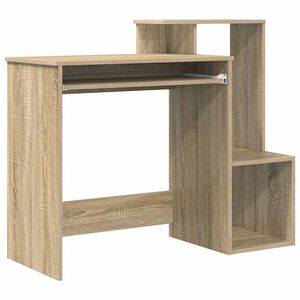 vidaXL Бюро Сонома дъб 106 x 41 x 88.5 см Инженерна дървесина