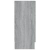 vidaXL Шкаф витрина, сив сонома, 120x30,5x70 см, инженерно дърво