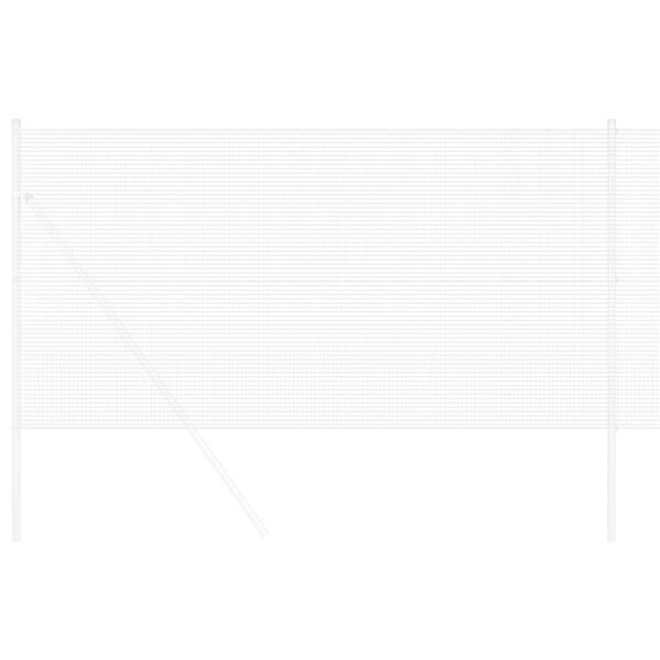 vidaXL Заварена мрежа ограда Сребрист 1.2 x 50 m