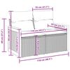 vidaXL Градински диван с възглавници, 8 части, сив полиратан, акация