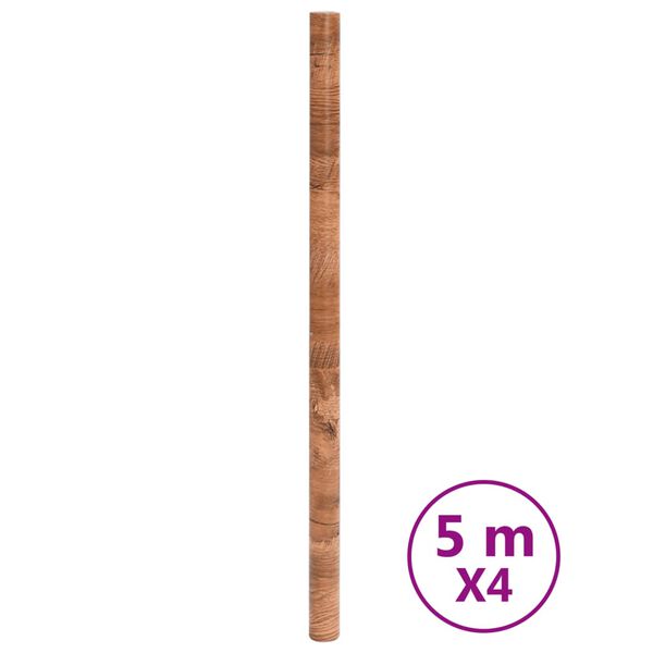 vidaXL Стикери за мебели, самозалепващи, дървена визия, 90x500 см, PVC