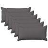 vidaXL Калъфка за възглавница 6 pcs HOUTEN Светлосиво 40 x 80 cm