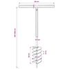 Комплект свредло за земя 150 мм с дръжка и стоманени удължители 9 м