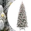 vidaXL С изкуствено коледно дърво Бяло 240 cm