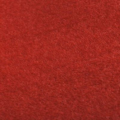Червен vidaXL дебел килим с тежест от 400 гр/м², 1 х 10 метра