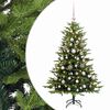 vidaXL Изкуствена коледна елха с топки 120 см 150 LED светодиода