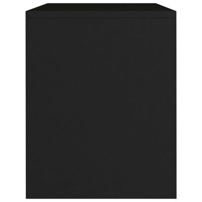 vidaXL Нощно шкафче, черно, 40x30x40 см, ПДЧ