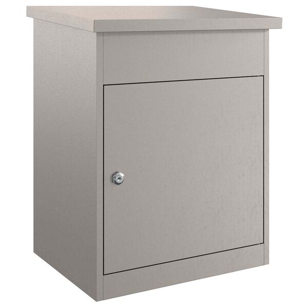 vidaXL Пощенска кутия за пратки с врата Ръждясало 47.5 x 38 x 59 см