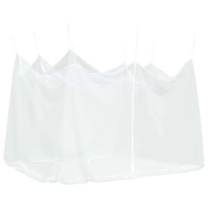 vidaXL Мрежа против комари за външна употреба, 220 отвора, бяла, 300x300x250 см