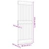 vidaXL Врата NARVIK Естествен 80 x 210 cm Солидна борова дървесина