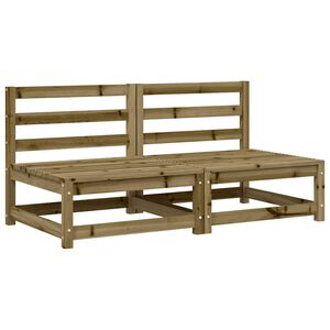 vidaXL Градински кресла без подлакътници, 2 бр, 70x70x67 см