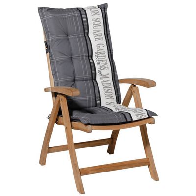 Madison Възглавница за стол с гръб Garden 123x50 см сива PHOSA056