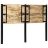 vidaXL табла за глава 140 cm масивно дърво манго и желязо