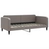 vidaXL Кушетка, таупе, 90x200 см, плат