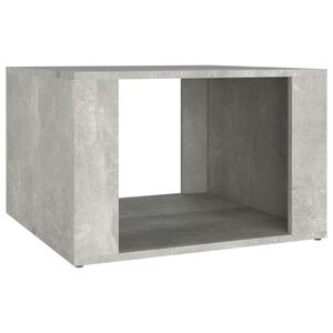 vidaXL Нощна масичка, бетонно сива, 57x55x36 см, инженерно дърво