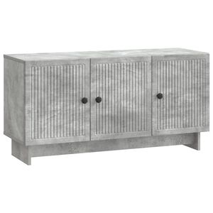 vidaXL ТВ шкаф 99 x 34,5 x 50 см Бетонно сиво Инженерна дървесина