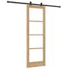 vidaXL Преплъзваща се врата ORKDAL Естествен 73,5 x 211 см