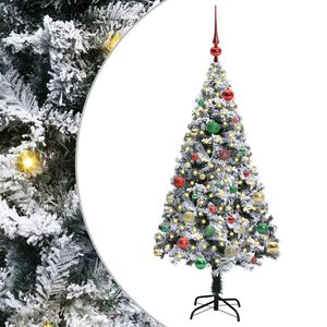 vidaXL С изкуствено коледно дърво с 150 LED светодиода Бяло 150 cm