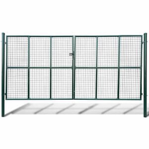 vidaXL Градинска мрежеста порта 400x200 см