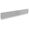 vidaXL Ограда за трева 20 pcs 103 x 20 см Стомана Сребристо