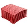 vidaXL Коледнаполазадърво Червено &Oslash; 65 x 24 см Пластмаса