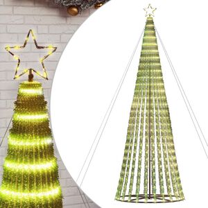 vidaXL LED коледна елха 1028 светодиода топло бяло 403 см