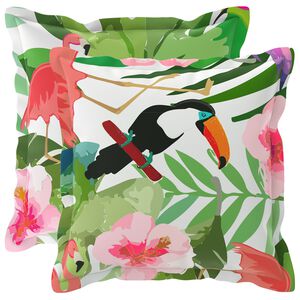 vidaXL Калъфка за възглавница 2 бр. HOUTEN Многоцветен 30 x 30 cm