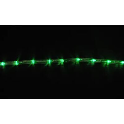 Светещ маркуч 360 LED светлини, 15 м, водоустойчив, зелен