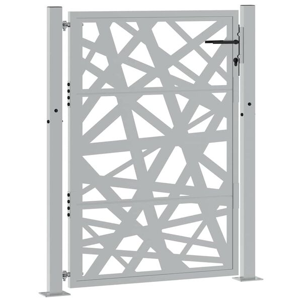 vidaXL Градинска порта 100x125 см, устойчива на атмосферни влияния стомана, лек дизайн