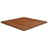 vidaXL Квадратен плот за маса, тъмнокафяв, 80x80x2,5 см, дъб масив