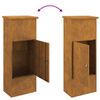 vidaXL Пощенска кутия за пратки с врата Ръждясало 44,5 x 29 x 110,5 см