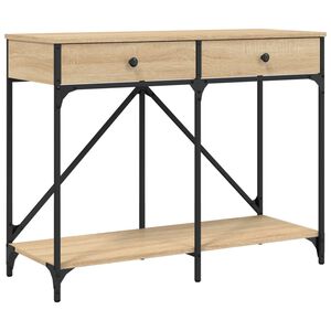 vidaXL Конзолна маса, дъб сонома, 100x39x78,5 см, инженерно дърво